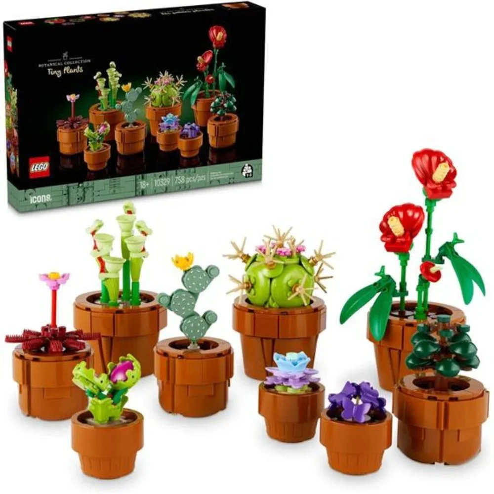 Icons Tiny Plants Creative‎ Building Set for Adults, Gift for Valentines Day